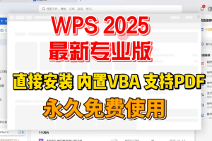 WPS2025专业解锁无限制版-古德网络